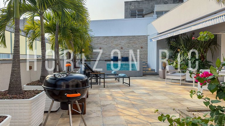 Penthouse de luxe à louer a Copacabana, 5 chambres, piscine