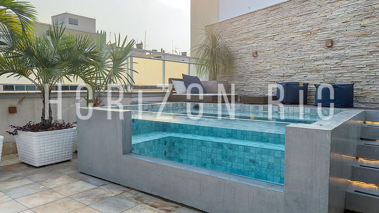 Penthouse de luxe à louer a Copacabana, 5 chambres, piscine