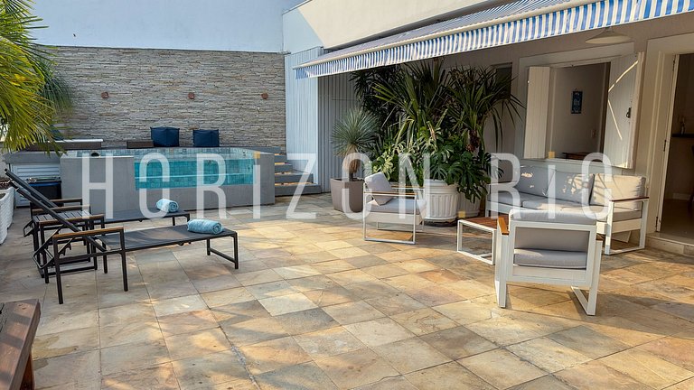 Penthouse de luxe à louer a Copacabana, 5 chambres, piscine