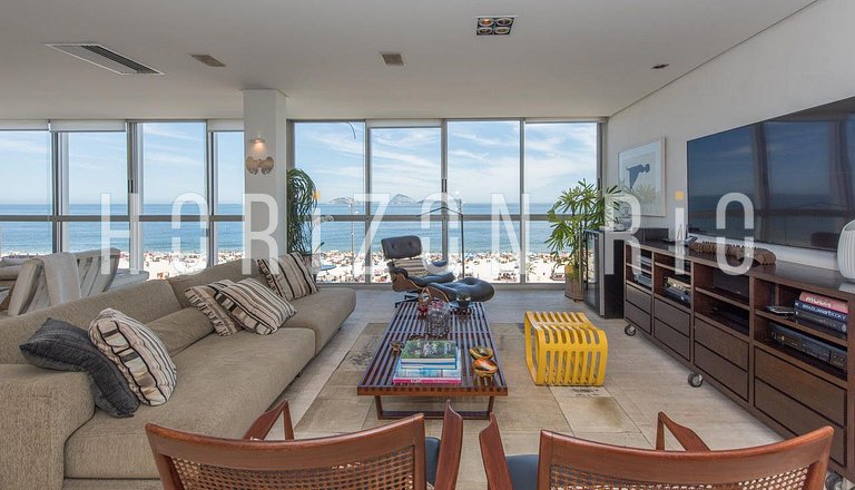 Apartamento frente mar no posto 9 de Ipanema