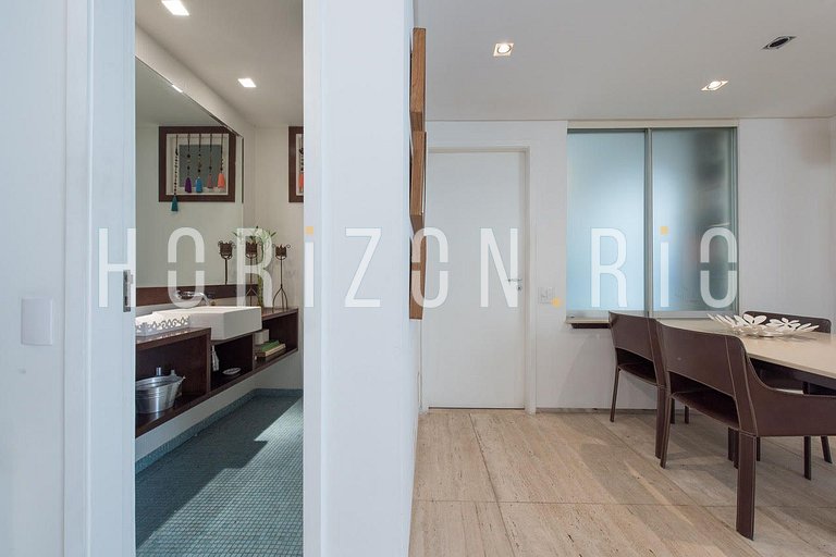 Apartamento à beira-mar em Ipanema: 3 quartos, vista mar