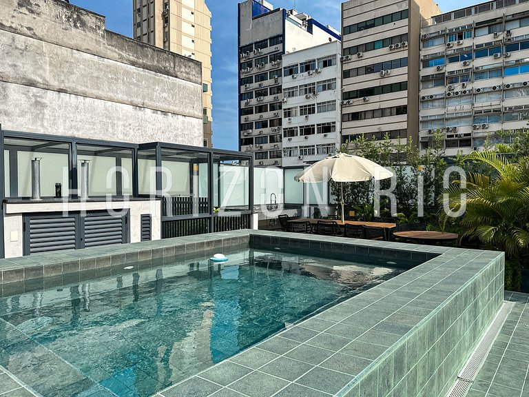 Alquila Loft Contemporáneo en Ipanema con Piscina y Terraza
