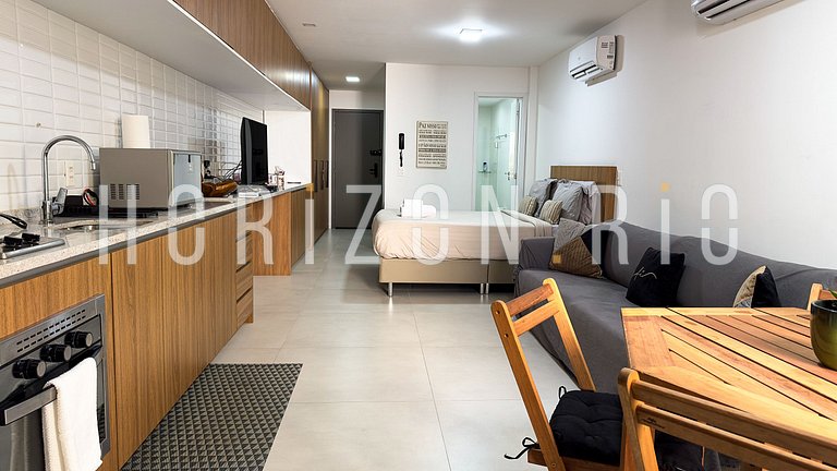 Loft contemporain à louer à Ipanema avec terrasse