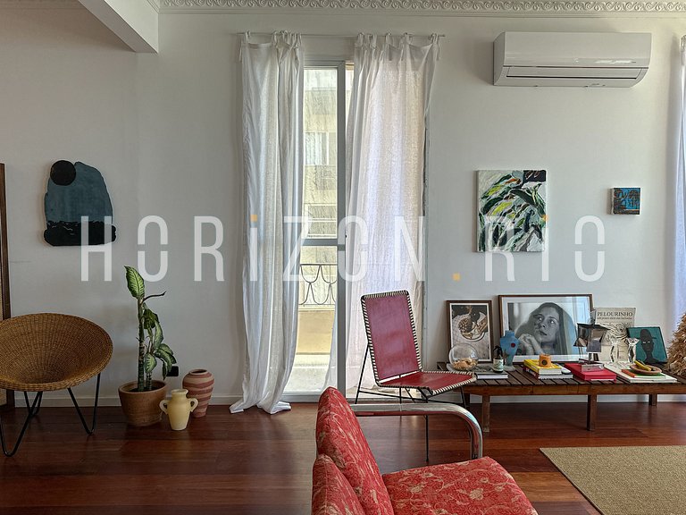 Apartamento 2 Quartos c/ Rooftop e Vista – Copacabana
