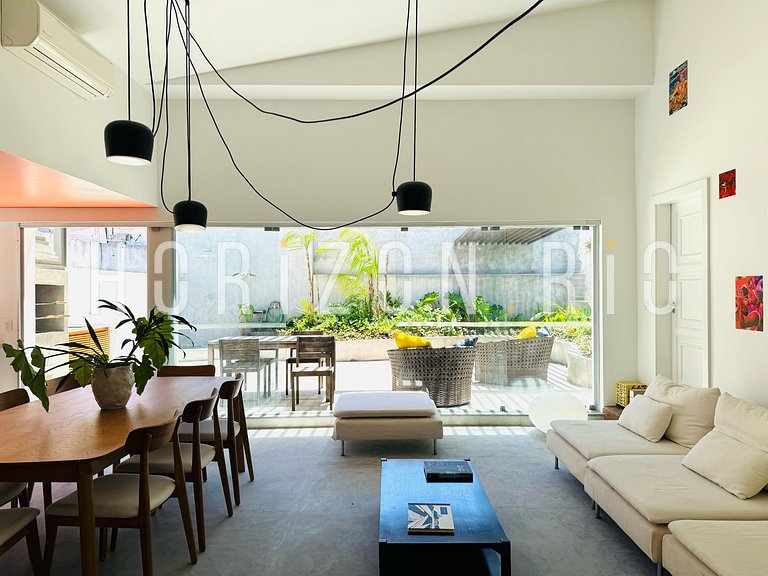 Duplex for up to 10 people, terrace and barbecue