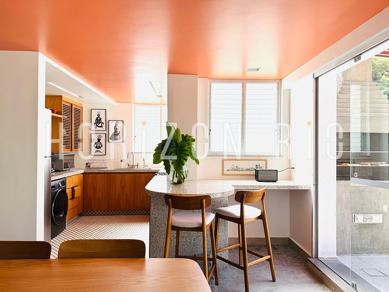 Penthouse de 2 chambres avec terrasse et barbecue