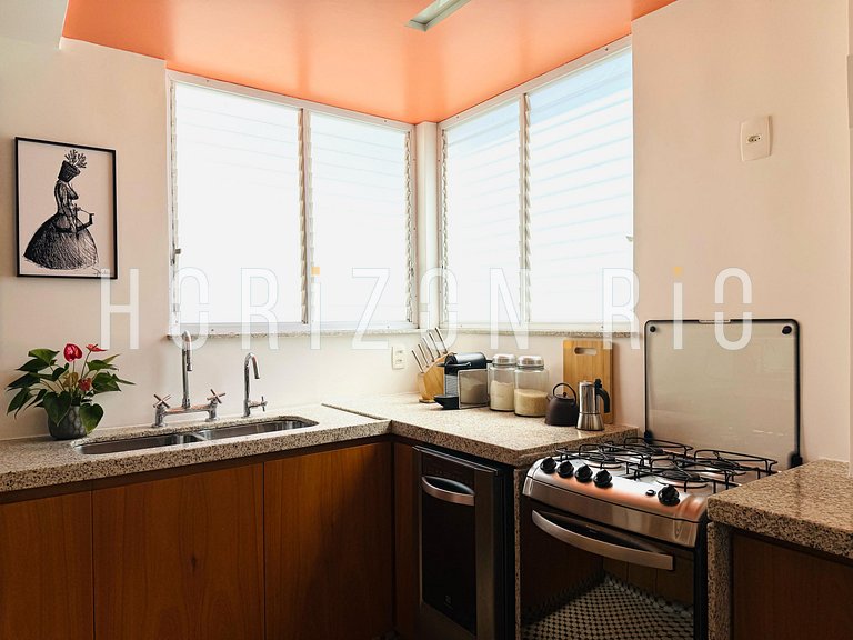 Penthouse de 2 chambres avec terrasse et barbecue