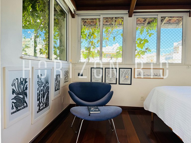 Penthouse de 2 chambres avec terrasse et barbecue