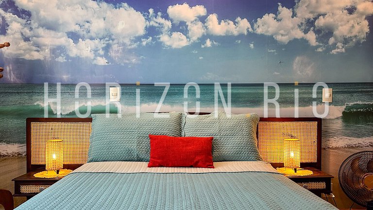 Charmosa cobertura com decoração mediterrânea em Ipanema RJ