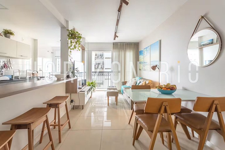 Luxuoso apartamento de 2 quartos no Wave Ipanema
