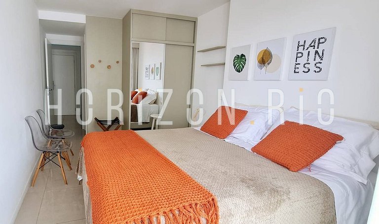 Luxuoso apartamento de 2 quartos no Wave Ipanema