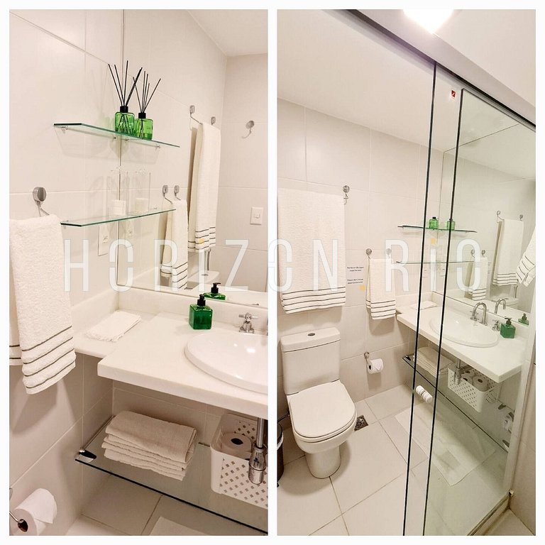 Luxuoso apartamento de 2 quartos no Wave Ipanema