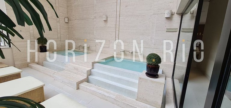 Luxuoso apartamento de 2 quartos no Wave Ipanema