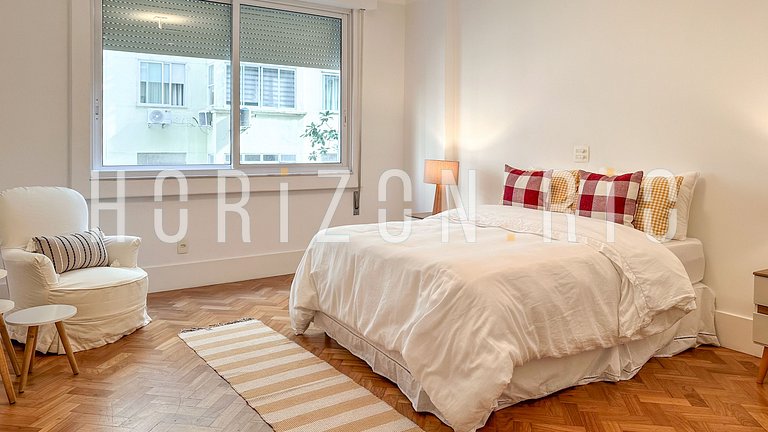 3 quartos exclusivo à 100 metros da praia