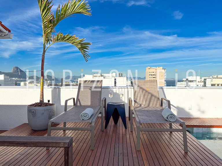 Penthouse de 3 chambres pour location moyen terme