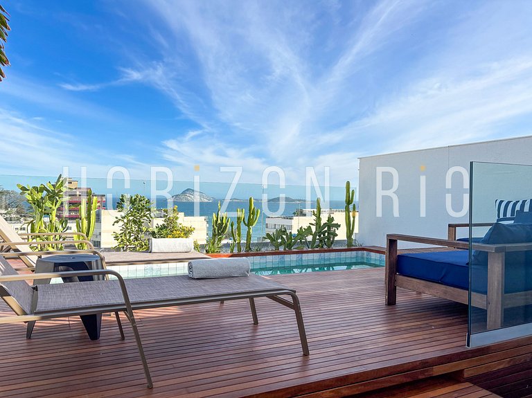 Penthouse de 3 chambres pour location moyen terme