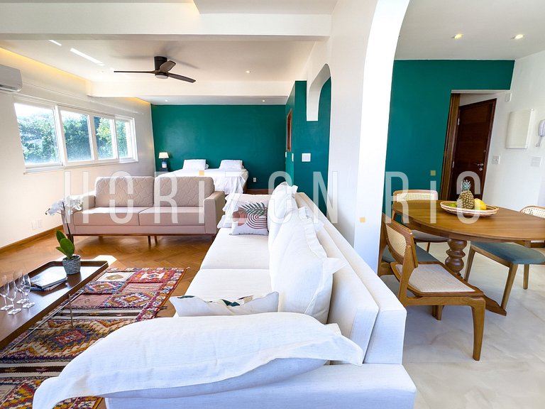 Loft Contemporâneo com 2 Suítes e Vista Panorâmica - Ipanema