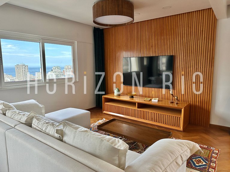 Loft Contemporâneo com 2 Suítes e Vista Panorâmica - Ipanema