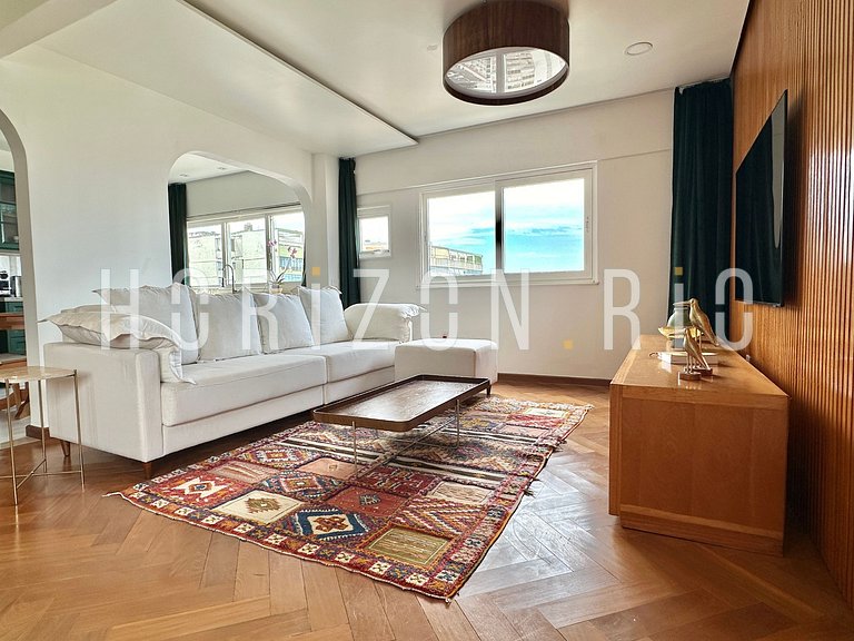 Loft Contemporâneo com 2 Suítes e Vista Panorâmica - Ipanema