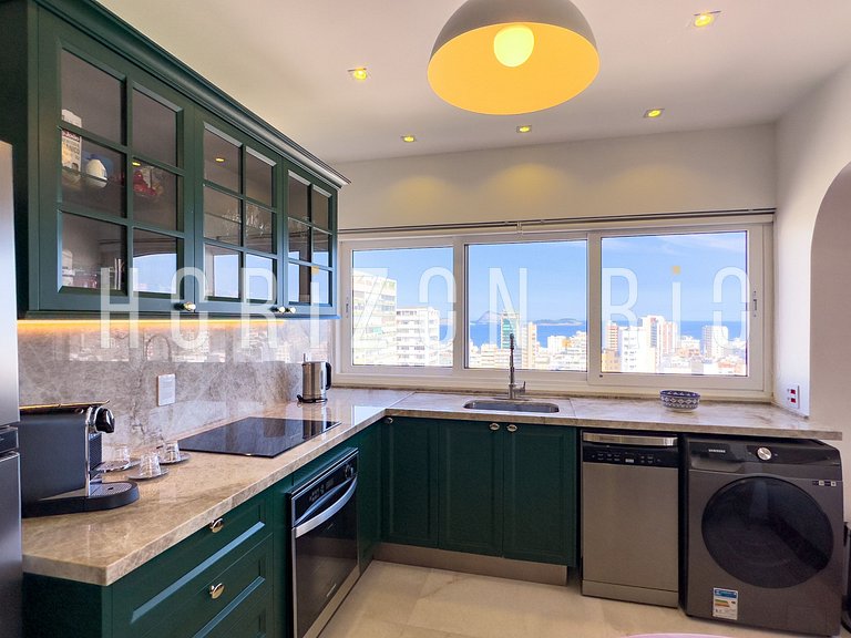Loft Contemporâneo com 2 Suítes e Vista Panorâmica - Ipanema