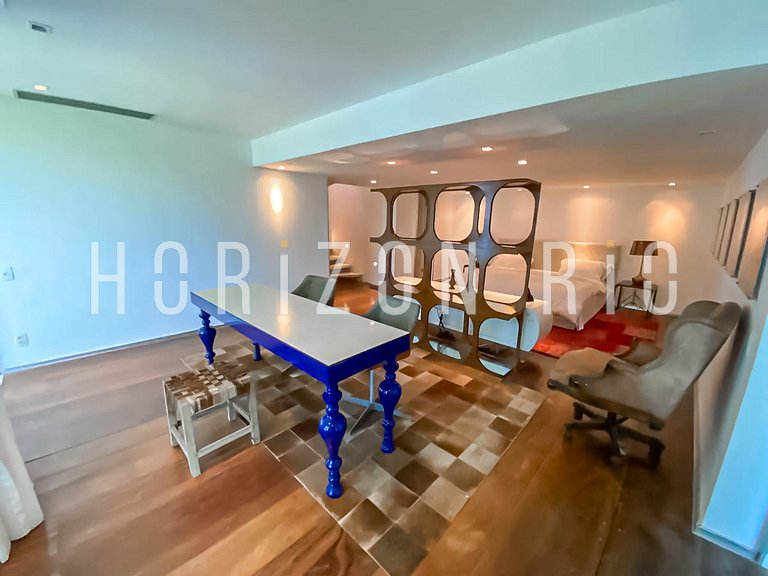 Luxe villa 5 chambres à louer à Joá avec vue sur mer