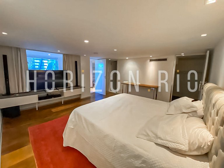 Luxe villa 5 chambres à louer à Joá avec vue sur mer
