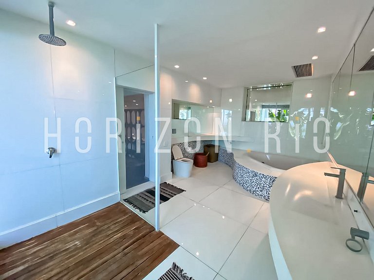 Aluguel Luxuosa Mansão no Joá, 5 Quartos - Vista para o Mar