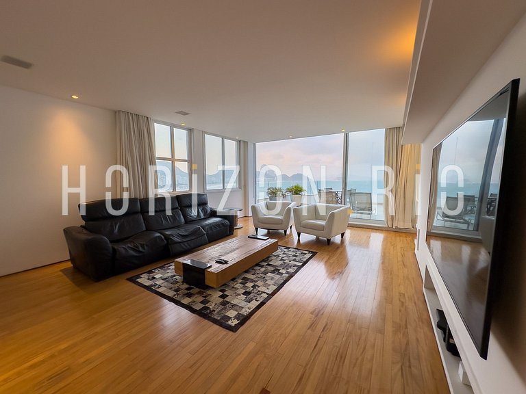 Cobertura 3 suítes Copacabana com piscina privada vista mar