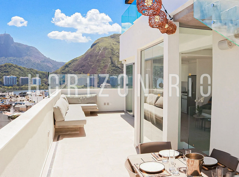 Penthouse à louer à Ipanema: 2 chambres, terrasse, jacuzzi