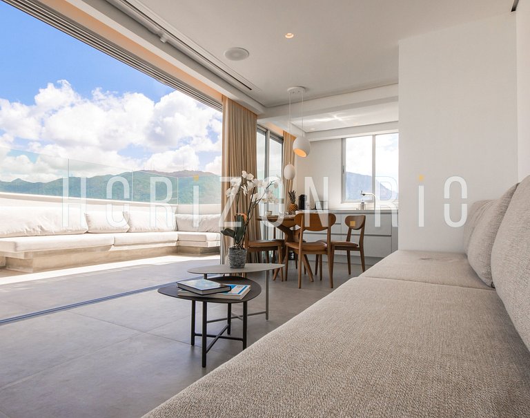 Penthouse à louer à Ipanema: 2 chambres, terrasse, jacuzzi