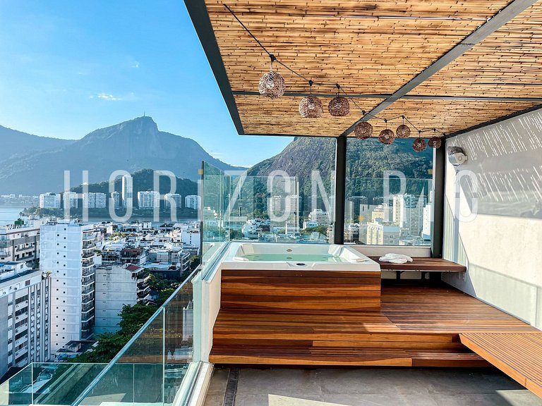 Penthouse à louer à Ipanema: 2 chambres, terrasse, jacuzzi