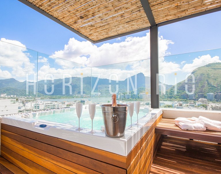 Penthouse à louer à Ipanema: 2 chambres, terrasse, jacuzzi