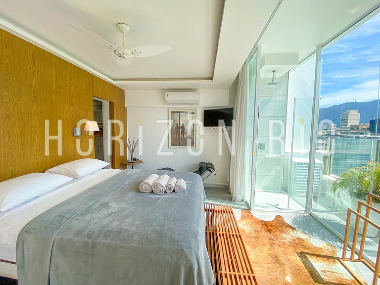 Luxueux penthouse avec 2 suites et jacuzzi à Ipanema