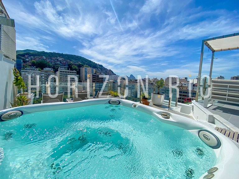 Luxueux penthouse avec 2 suites et jacuzzi à Ipanema