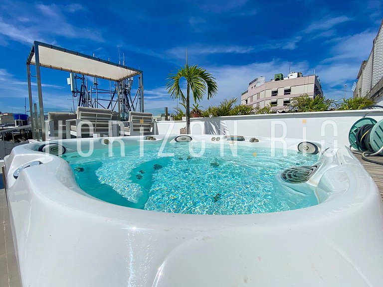 Luxueux penthouse avec 2 suites et jacuzzi à Ipanema