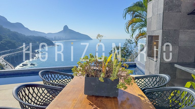 Maison de luxe avec 6 suites à louer à Joá - Horizon Rio