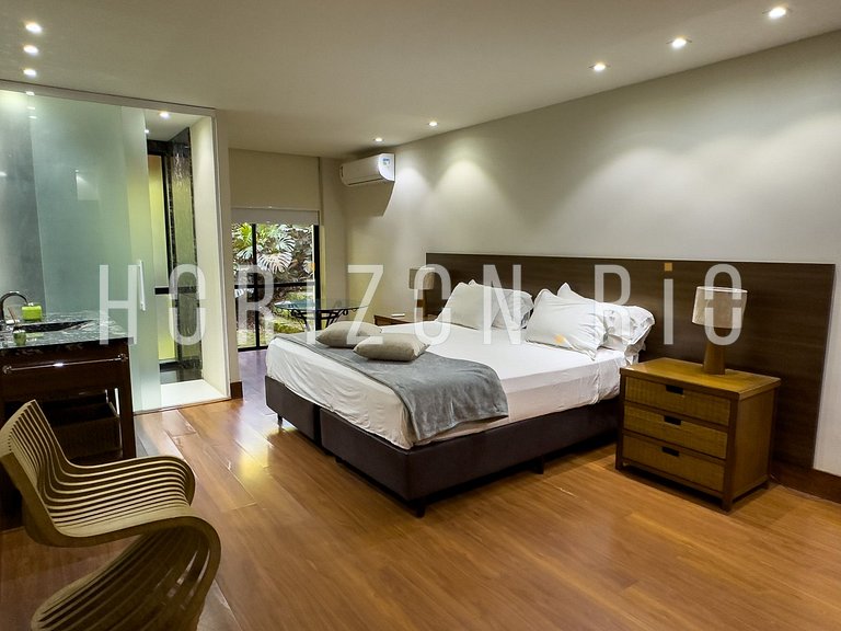 Contemporary House for Rent in São Conrado | 5 Bedrooms