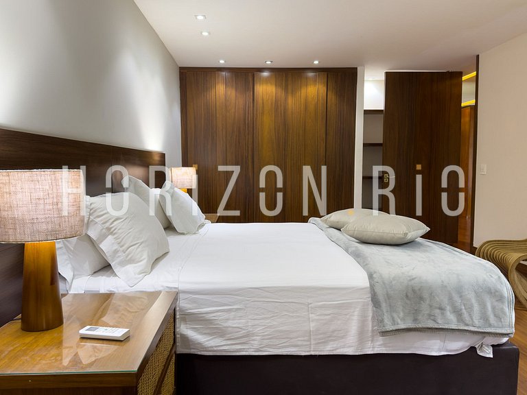 Location maison contemporaine avec vue mer à São Conrado