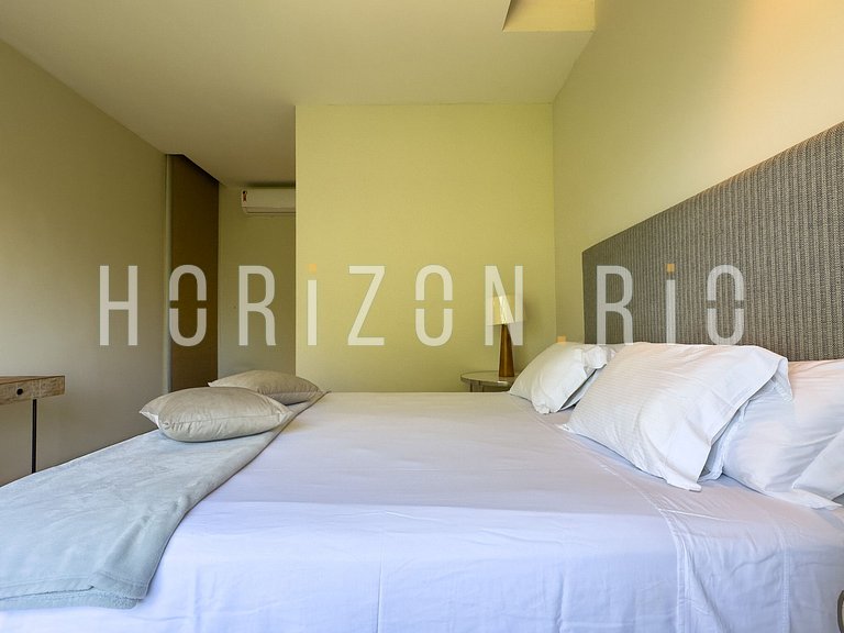 Location maison contemporaine avec vue mer à São Conrado