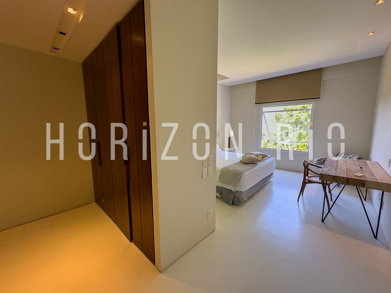 Casa contemporánea en São Conrado, Alquiler con vista al mar