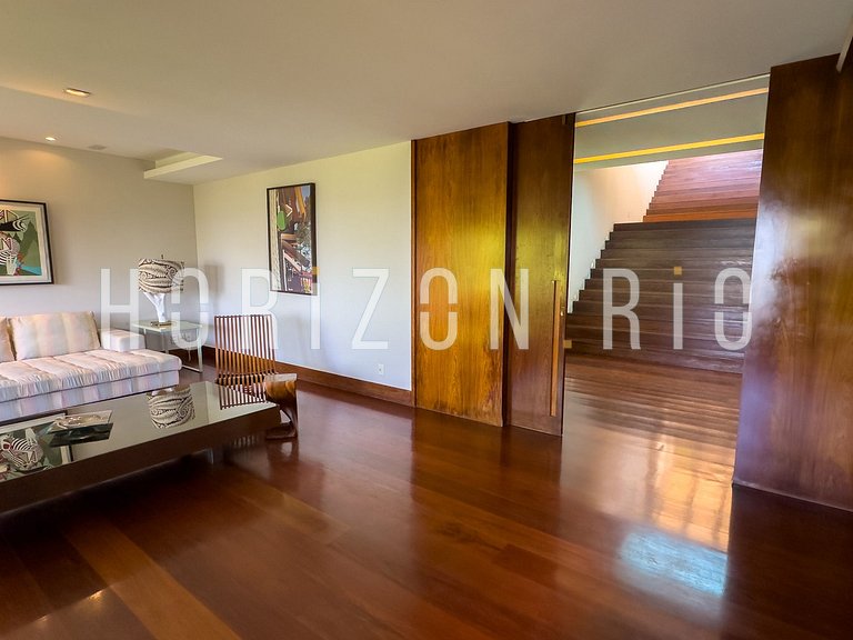 Location maison contemporaine avec vue mer à São Conrado