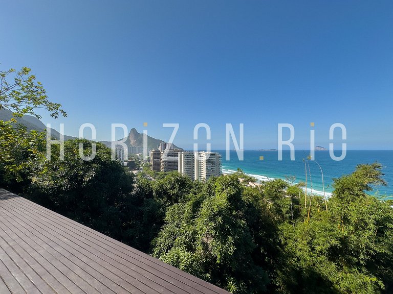 Location maison contemporaine avec vue mer à São Conrado