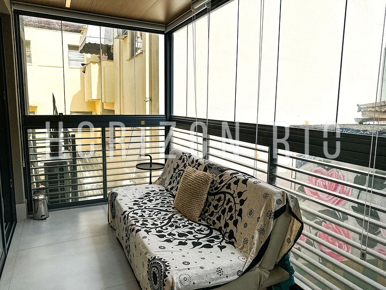 Loft contemporain à louer à Ipanema avec terrasse