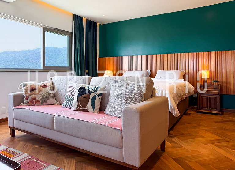 Loft contemporain à louer 85m², 2 suites, vue à Ipanema