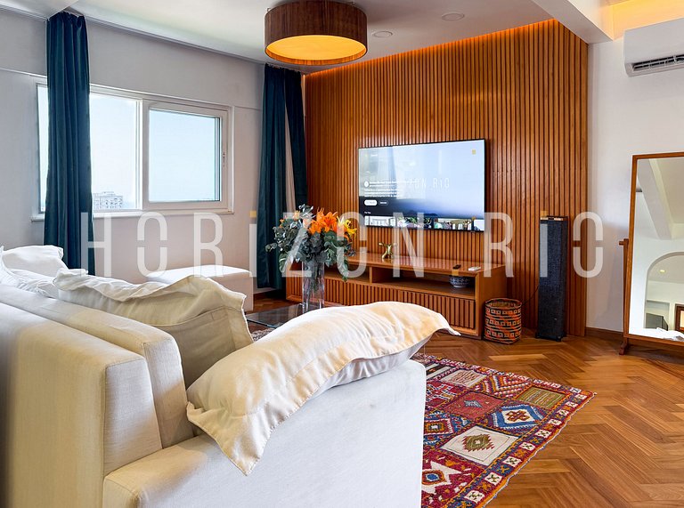 Loft Contemporâneo com 2 Suítes e Vista Panorâmica - Ipanema