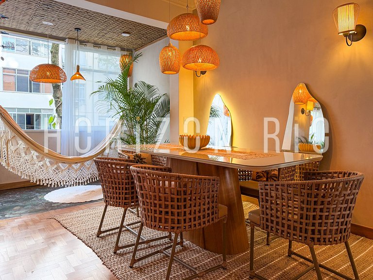 Oasis mediterráneo en Copacabana, a pasos del mar