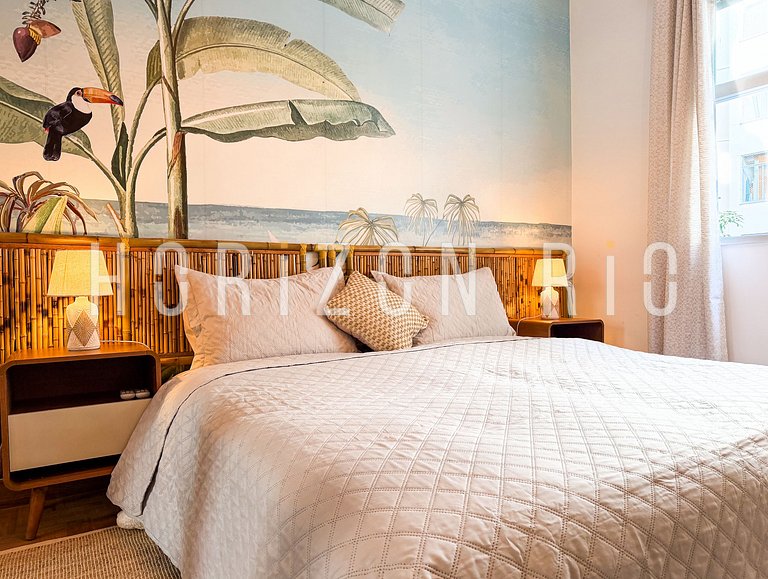 Oasis mediterráneo en Copacabana, a pasos del mar