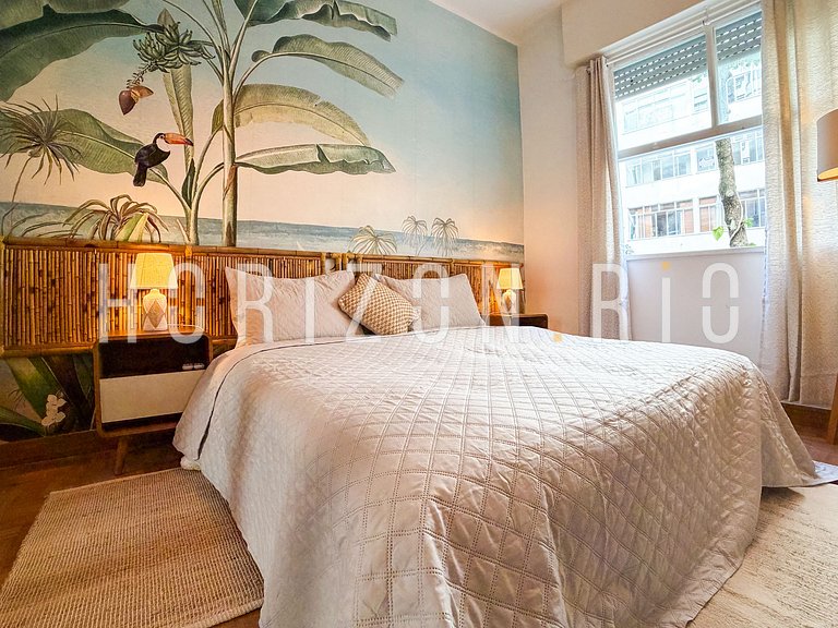 Oasis méditerranéenne à Copacabana, prêt de la mer