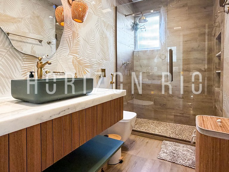 Oasis mediterráneo en Copacabana, a pasos del mar