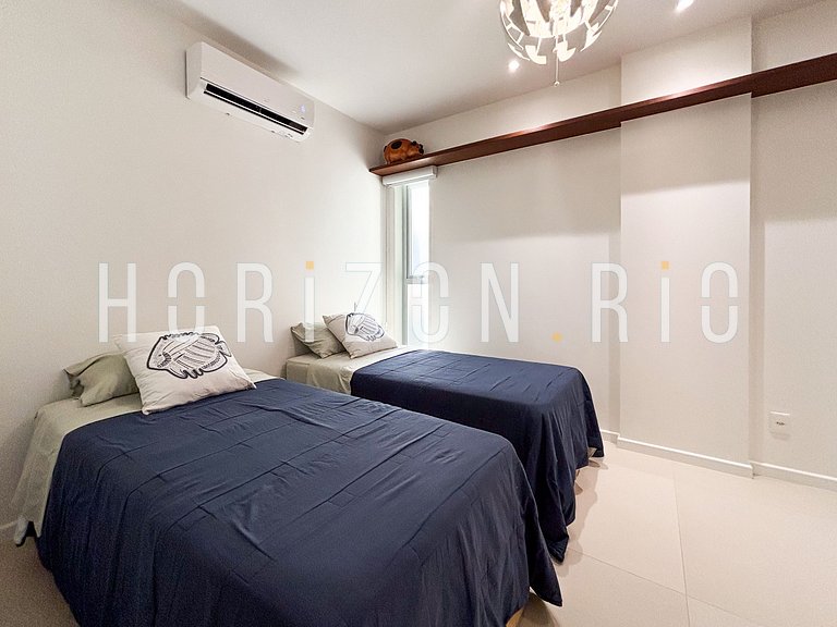 Apartamento de 2 quartos com vista-mar